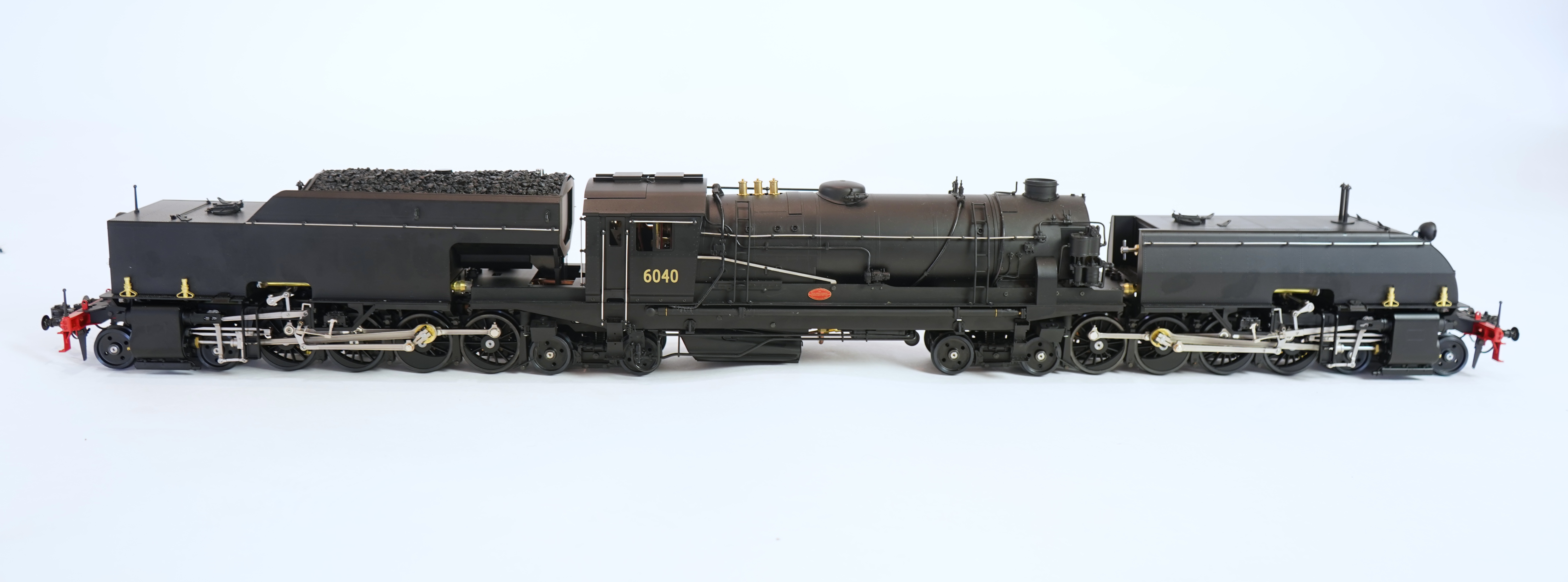 A Gauge One Aster Hobbies live steam Australian NSWGR AD60 Class, Bayer-Garratt 4-8-4+4-8-4 locomotive (from the 2009 production run), 6040, the kit built version, spirit fired working four cylinder motion, with grate an